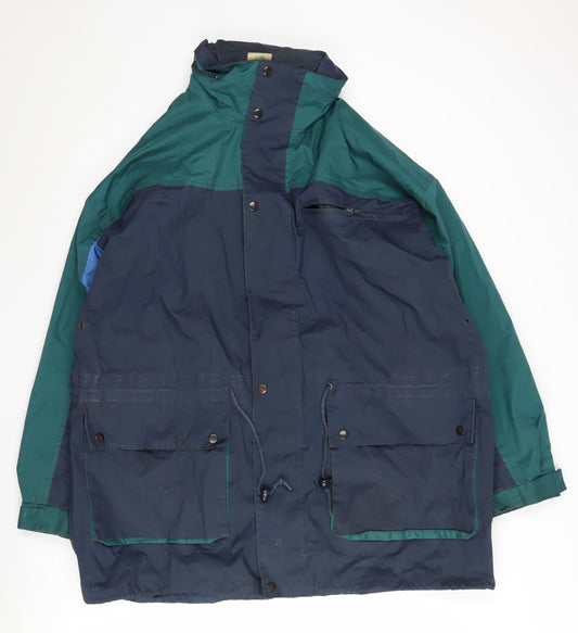 Mens UK Size L Premier Man Green Anorak Coat