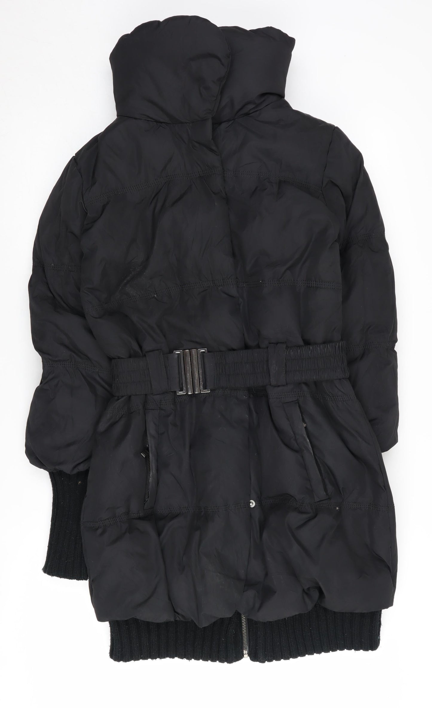 Womens UK Size 6 Amisu Black Puffer Jacket