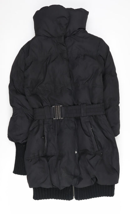 Womens UK Size 6 Amisu Black Puffer Jacket