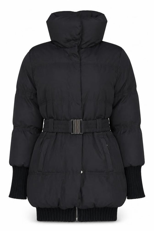 Womens UK Size 6 Amisu Black Puffer Jacket