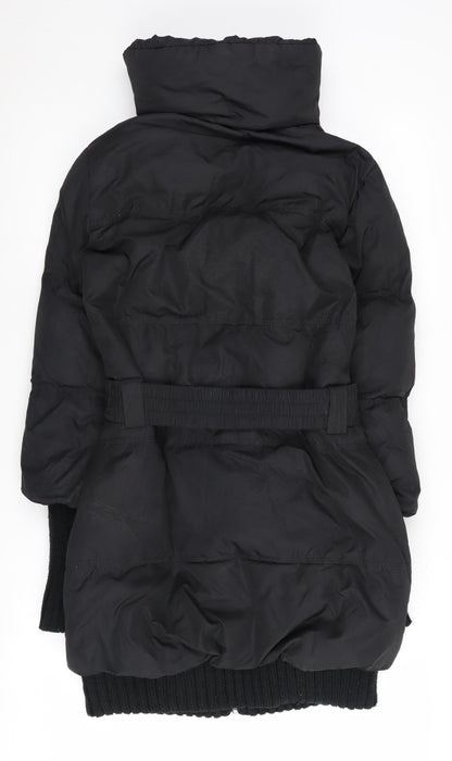 Womens UK Size 6 Amisu Black Puffer Jacket