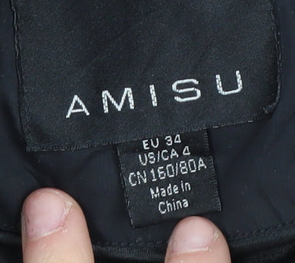 Womens UK Size 6 Amisu Black Puffer Jacket