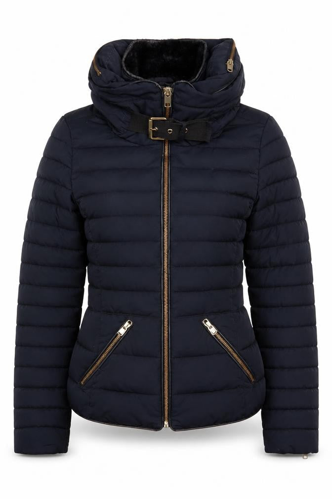 Womens UK Size 6 Zara Black Puffer Jacket