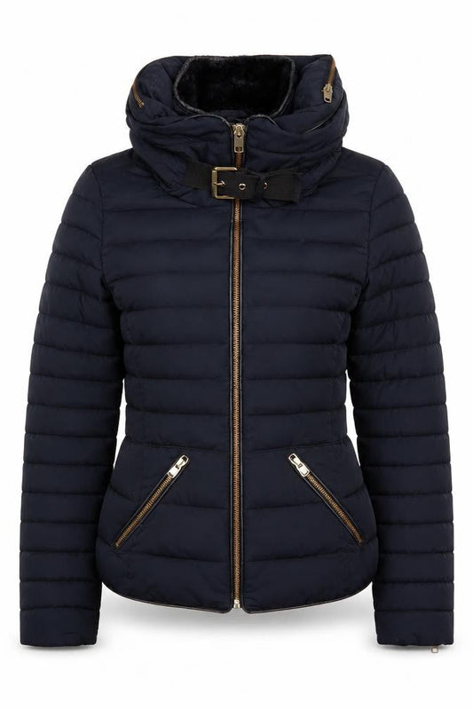 Womens UK Size 6 Zara Black Puffer Jacket