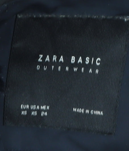 Womens UK Size 6 Zara Black Puffer Jacket