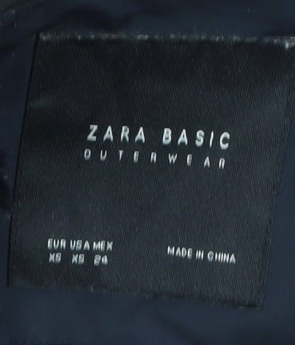 Womens UK Size 6 Zara Black Puffer Jacket