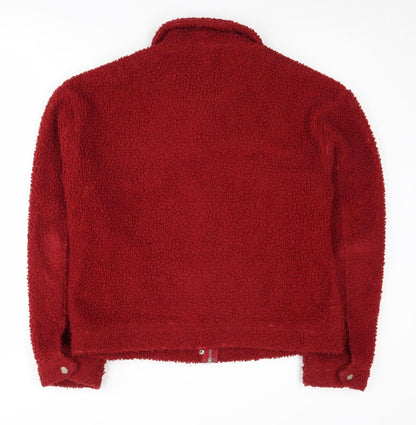 Lola May Women's Red Size 8 Fleece Basic Jacket