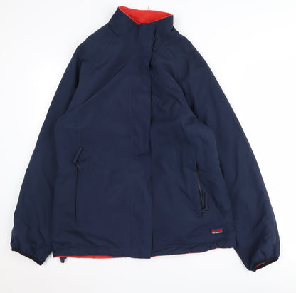 Maine Women's Blue Size 12 Parka Jacket Zip