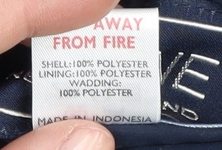 Maine Women's Blue Size 12 Parka Jacket Zip