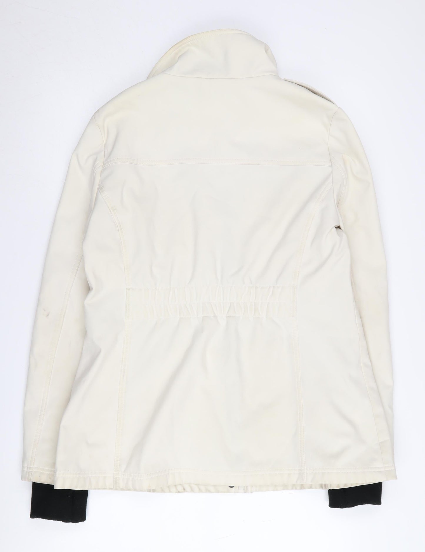 Jessica Simpson Women's White Zip Jacket, L, Casual Wear