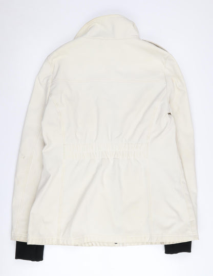 Jessica Simpson Women's White Zip Jacket, L, Casual Wear