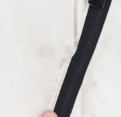 Jessica Simpson Women's White Zip Jacket, L, Casual Wear