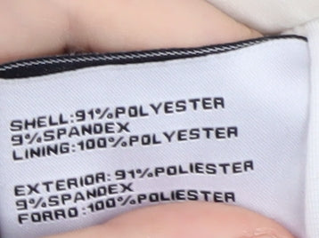 Jessica Simpson Women's White Zip Jacket, L, Casual Wear