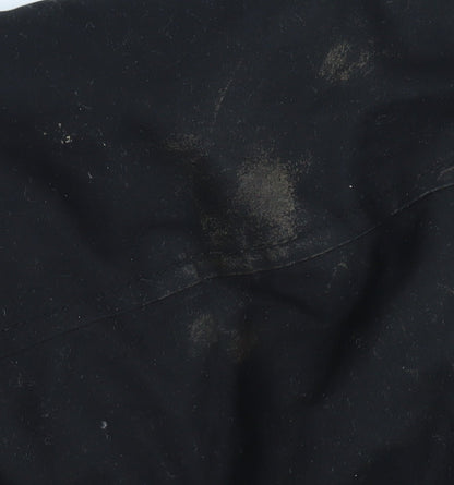 ASOS Men's Black Parka Jacket L Hooded Warm Winter Coat