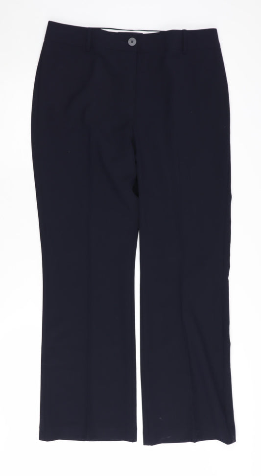 Womens UK Size 14 Marks and Spencer Regular Fit  Black Trousers