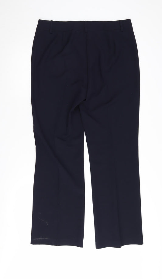 Womens UK Size 14 Marks and Spencer Regular Fit  Black Trousers
