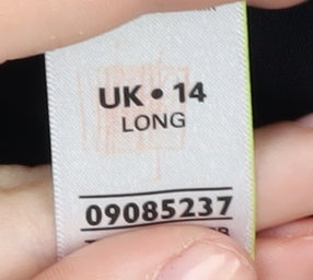 Womens UK Size 14 Marks and Spencer Regular Fit  Black Trousers
