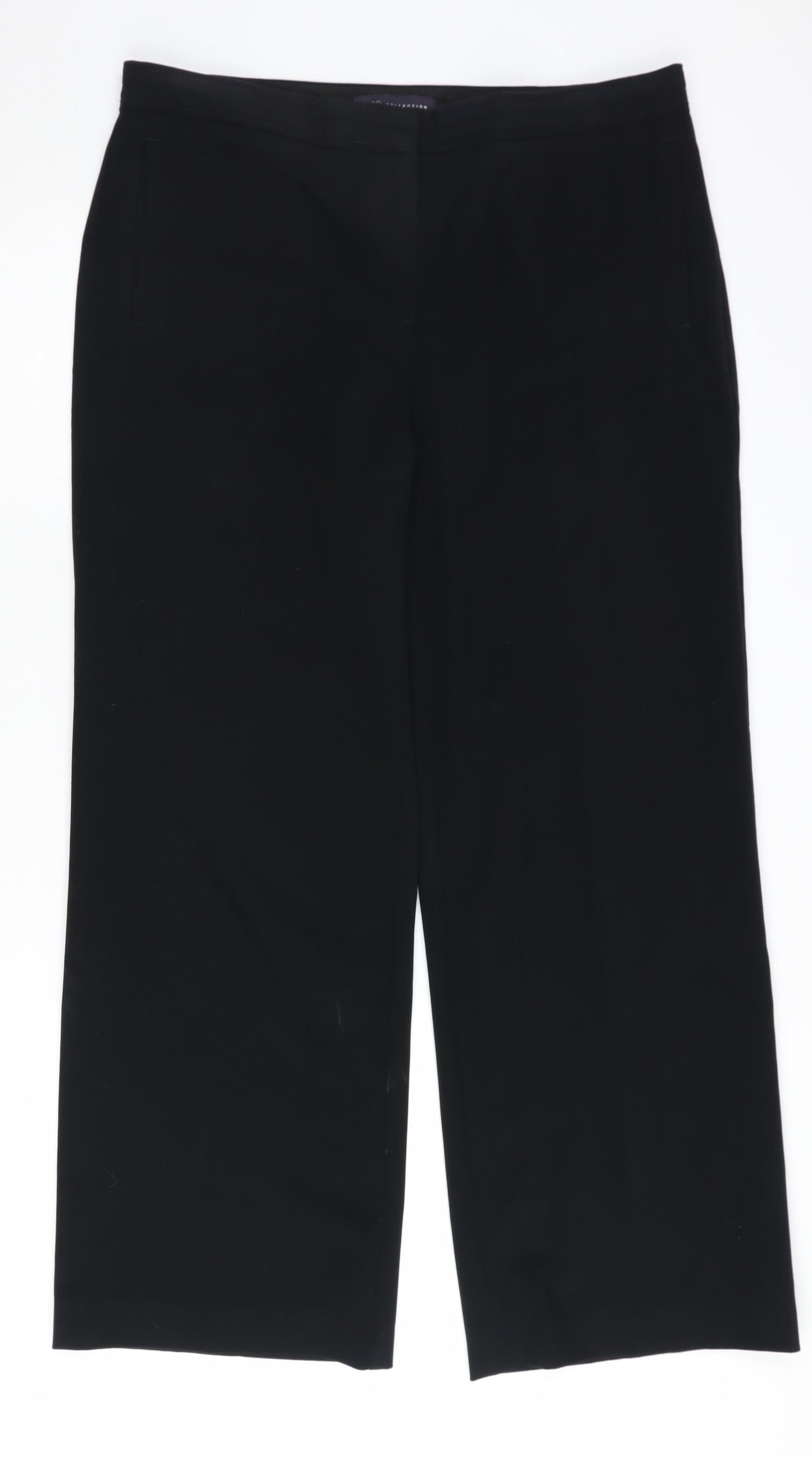 Womens UK Size 14 Marks and Spencer Regular Fit Workwear Casual Black Trousers