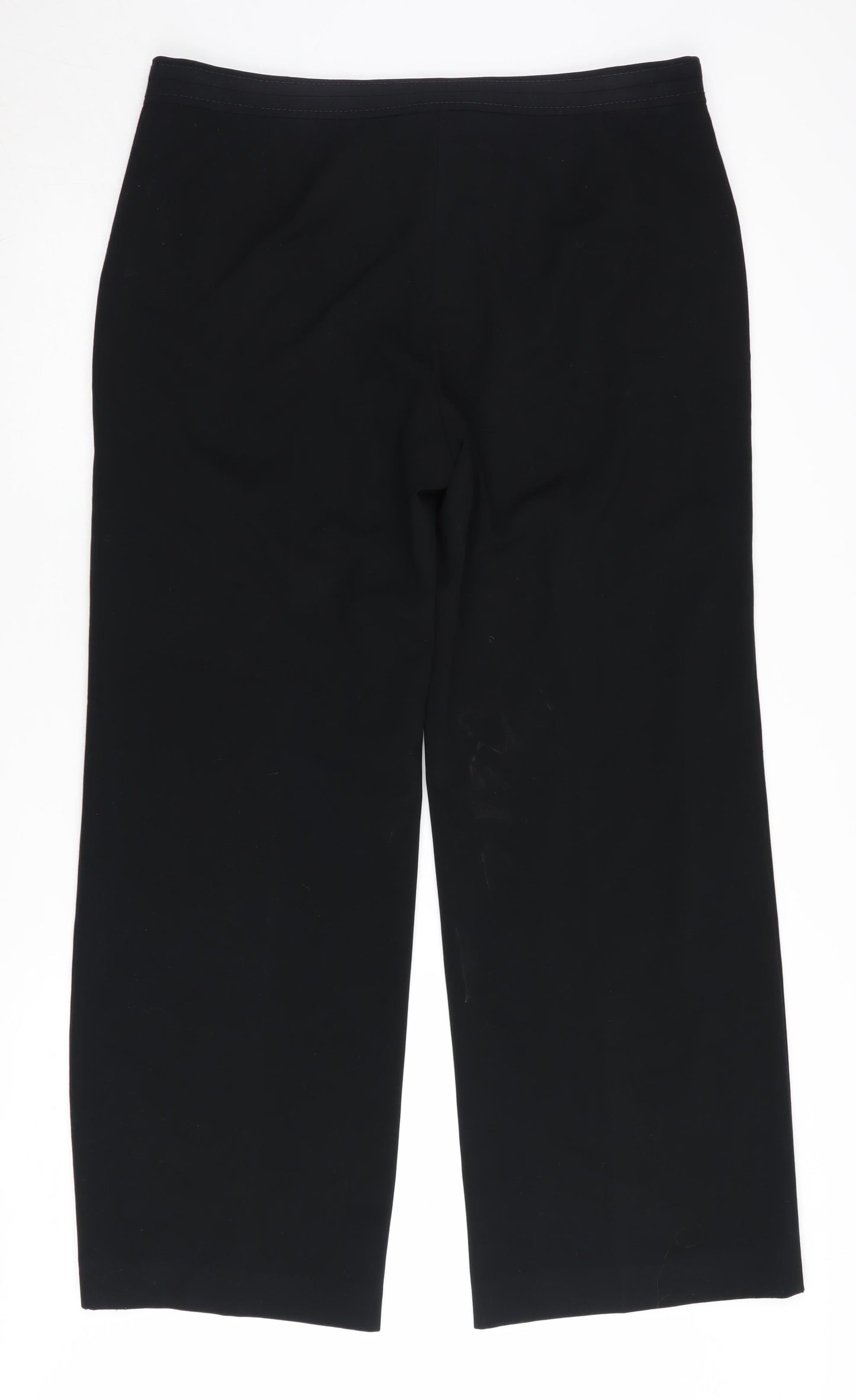 Womens UK Size 14 Marks and Spencer Regular Fit Workwear Casual Black Trousers