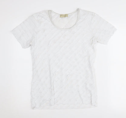 Kate Lilly Designs Women's White T-Shirt Size 12