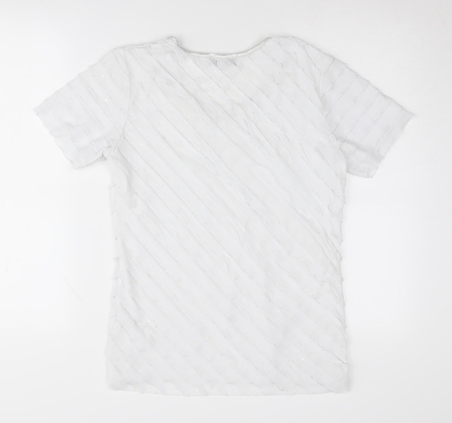 Kate Lilly Designs Women's White T-Shirt Size 12