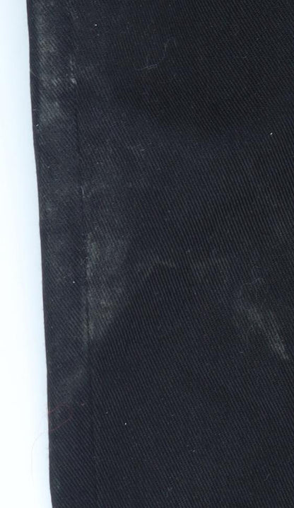 Mens UK Size 36 Churchill Workwear  Dress Pants Black Trousers