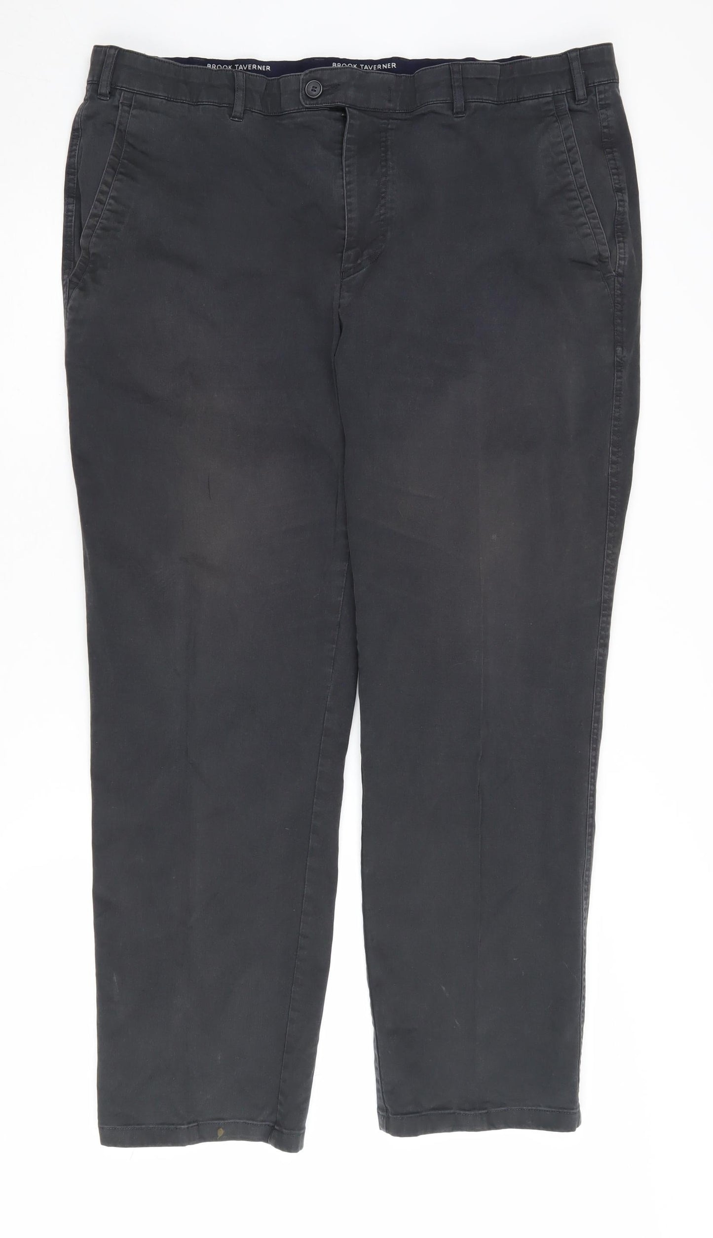 Brook Taverner Men's Black Trousers 42