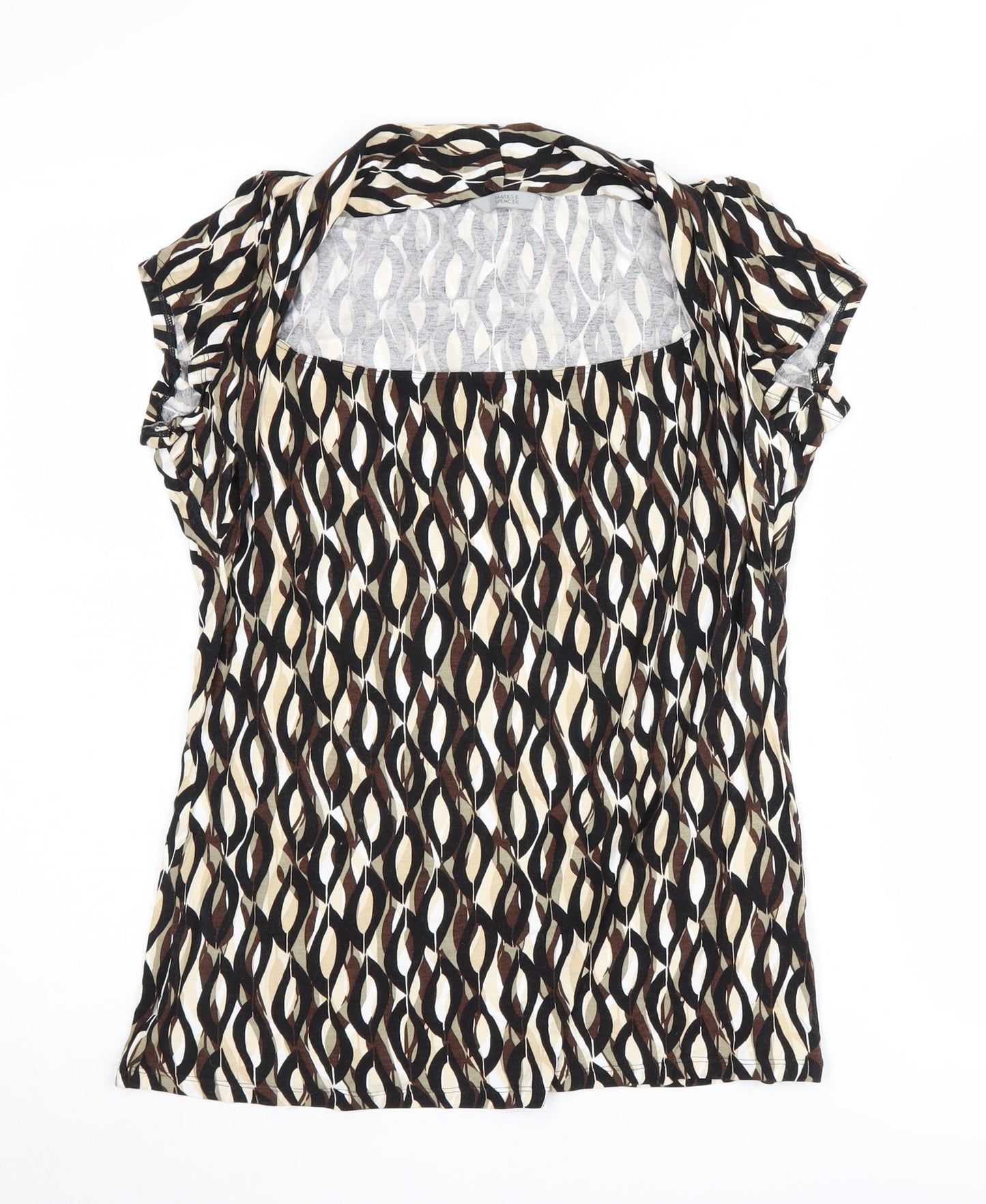 Womens UK Size 16 Marks and Spencer Multicoloured Cutout Blouse