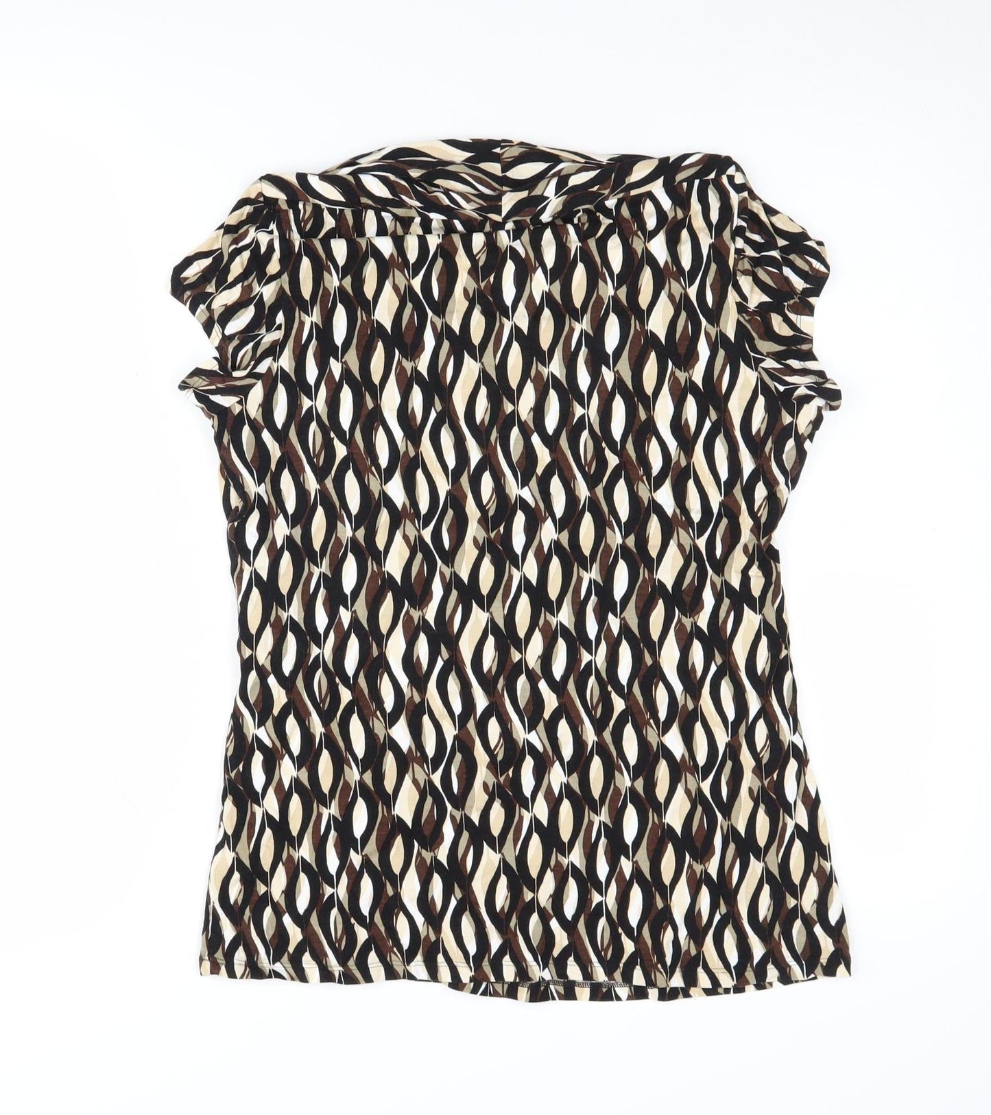 Womens UK Size 16 Marks and Spencer Multicoloured Cutout Blouse