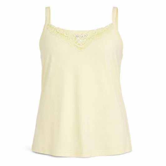 Womens UK Size 18 Berketex Yellow Camisole Tank
