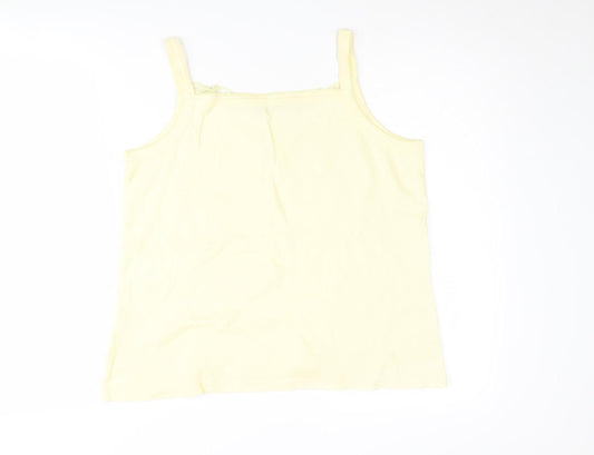 Womens UK Size 18 Berketex Yellow Camisole Tank
