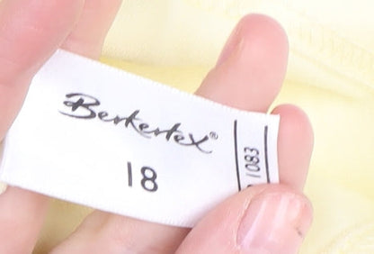 Womens UK Size 18 Berketex Yellow Camisole Tank