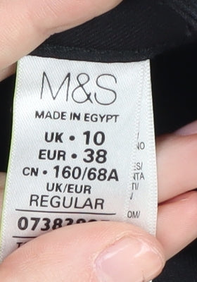 Womens UK Size 10 Marks and Spencer Regular Fit Skinny Black Jeans