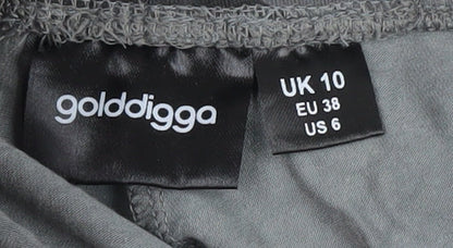 Golddigga Women's Grey Camo Activewear Leggings Size 10