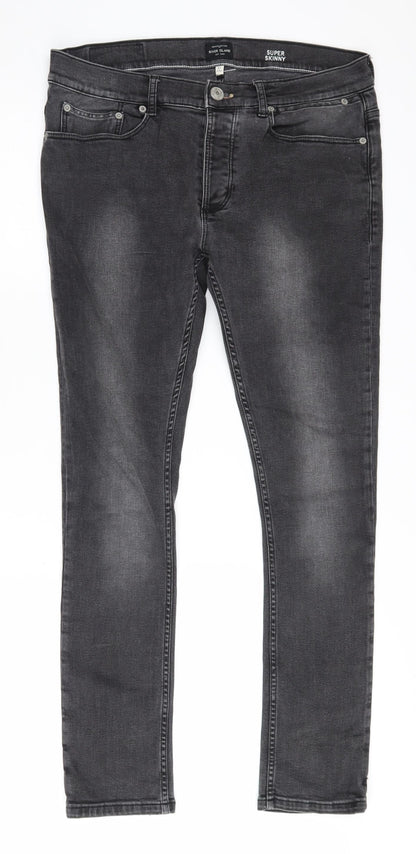 River Island Women's Black Skinny Jeans, Size 4, Stretch Denim