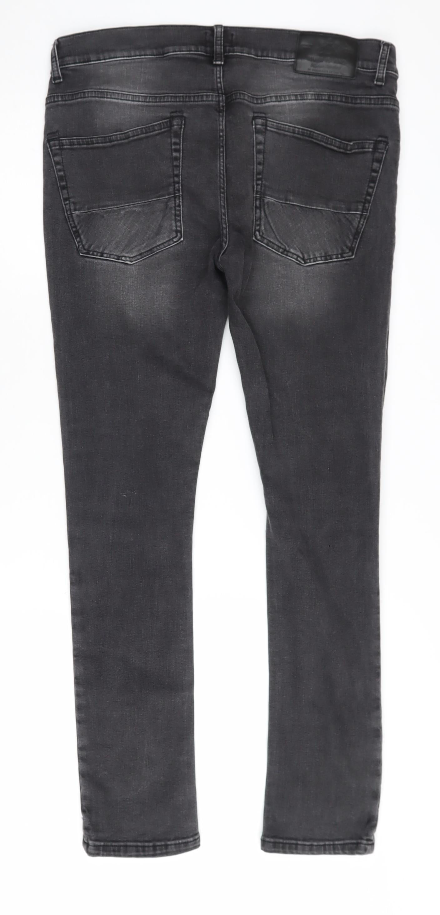 River Island Women's Black Skinny Jeans, Size 4, Stretch Denim