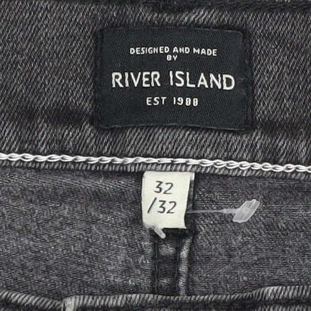 River Island Women's Black Skinny Jeans, Size 4, Stretch Denim