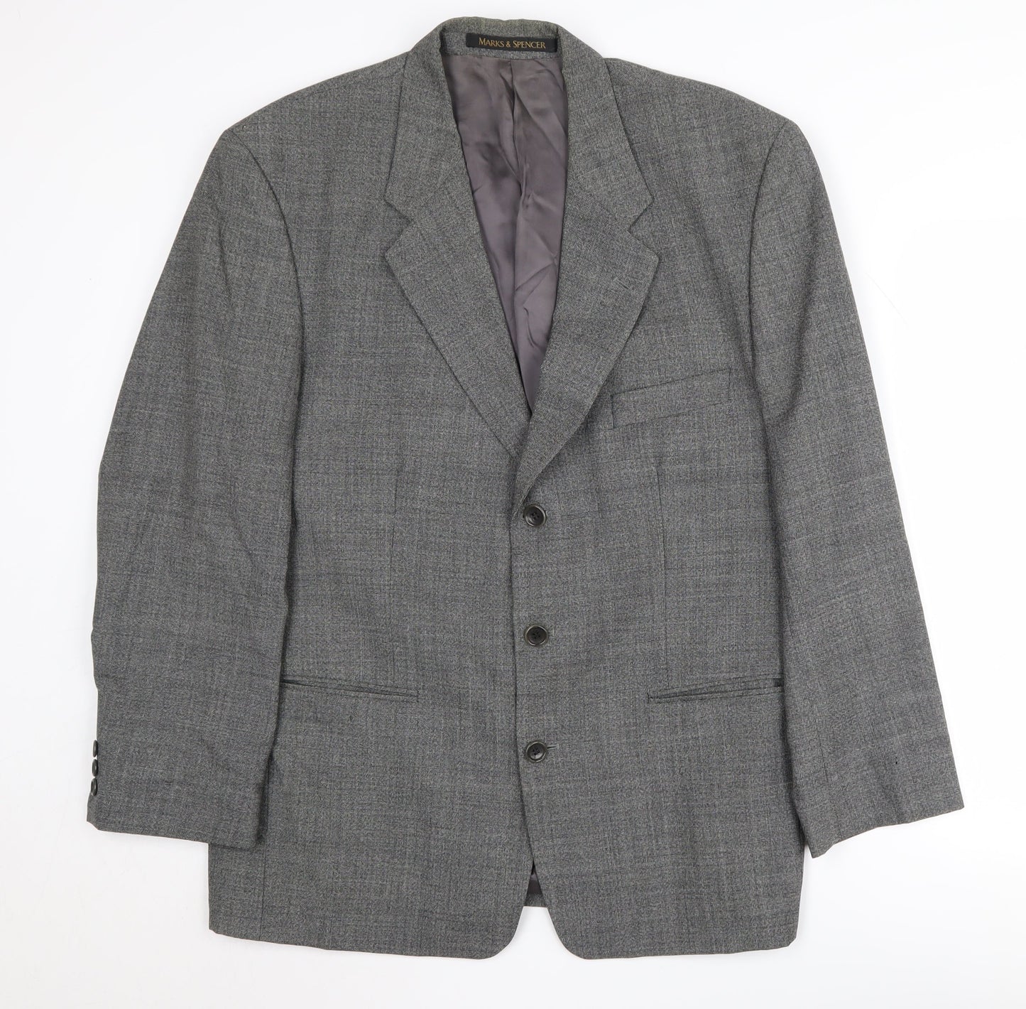 Mens UK Size 40 Marks and Spencer Regular Grey Suit Jacket