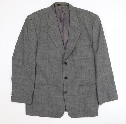 Mens UK Size 40 Marks and Spencer Regular Grey Suit Jacket