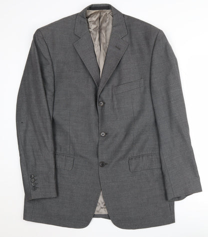 Mens UK Size 40 Marks and Spencer Regular Grey Suit Jacket