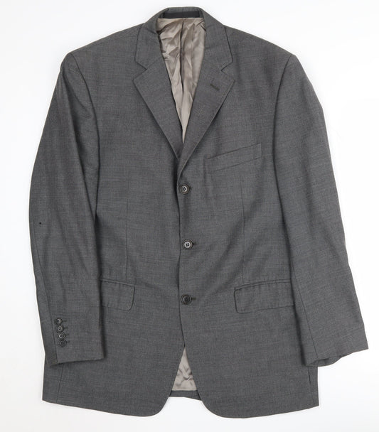 Mens UK Size 40 Marks and Spencer Regular Grey Suit Jacket