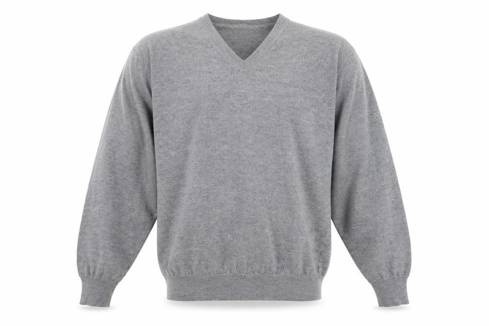 Mens UK Size 2XL Oscar Jacobson Grey Pullover Jumper