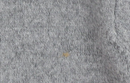 Oscar Jacobson Men's Grey V-Neck Wool Jumper - 2XL