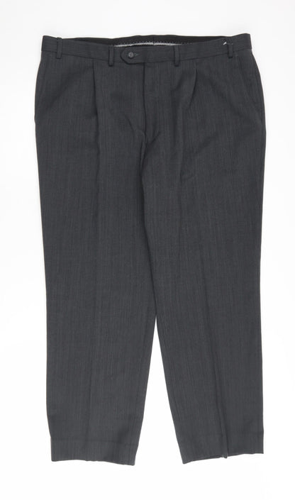 Marks and Spencer Men's Black Dress Pants 40in