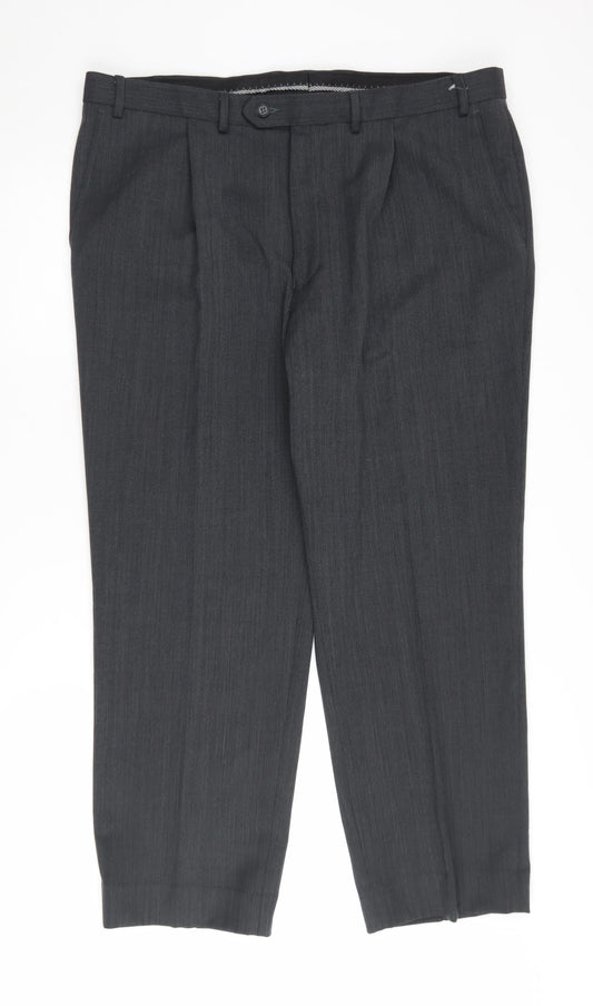 Marks and Spencer Men's Black Dress Pants 40in