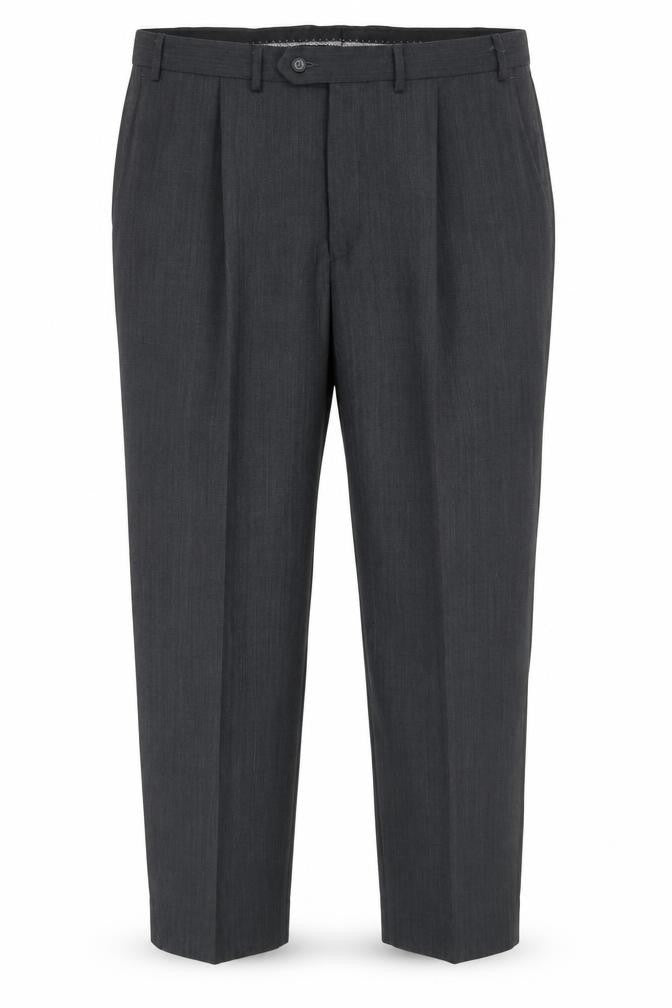 Mens UK Size 40 Marks and Spencer Classic Fit Dress Pants Black Trousers