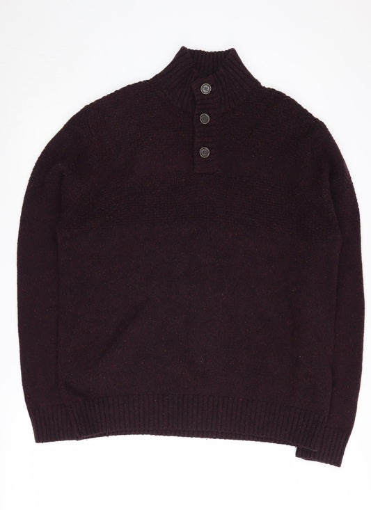 RJR John Rocha Men's Black XL Henley Jumper