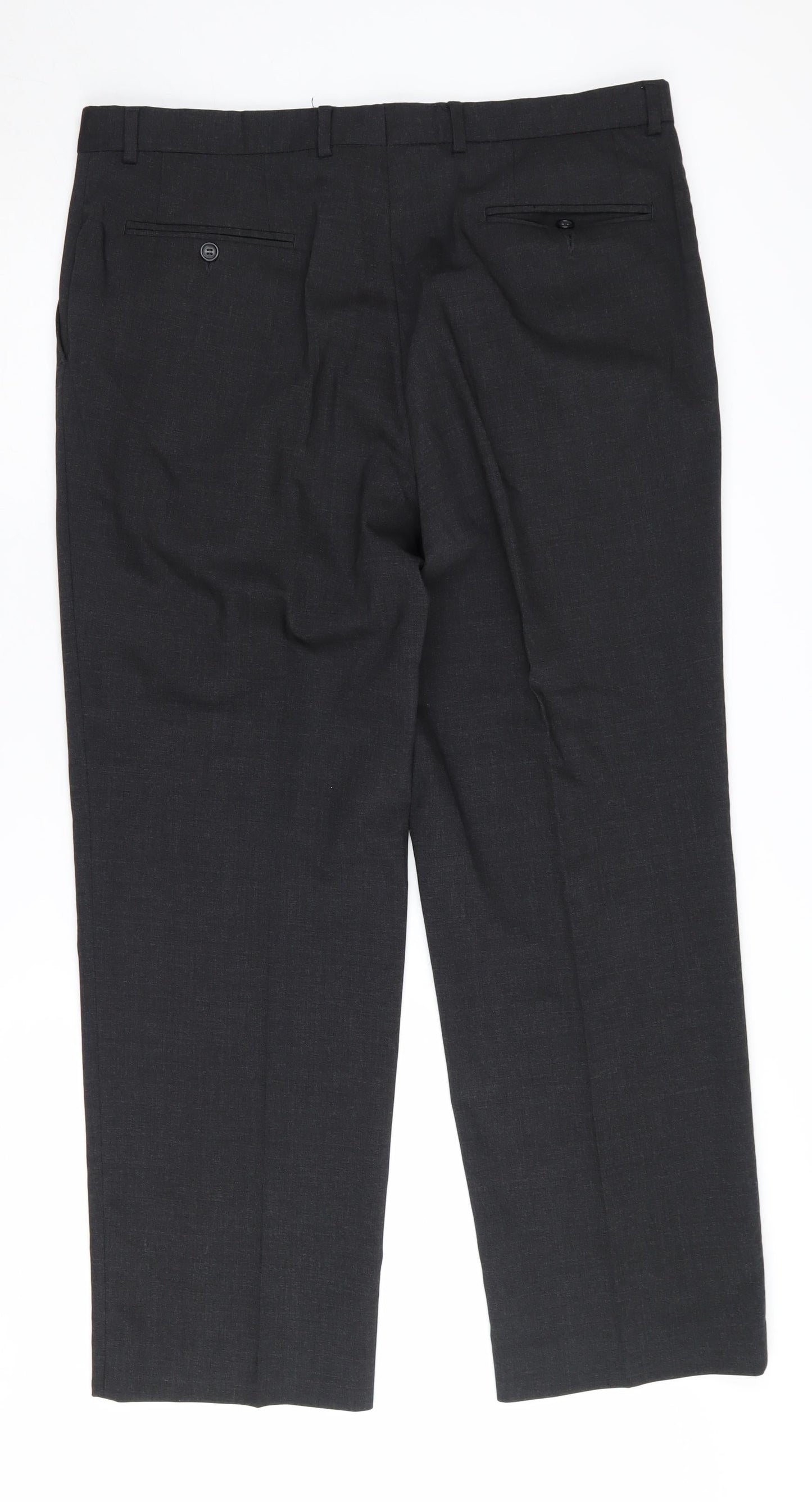 Taylor & Wright Men's Black Wool Trousers, Size 36 S