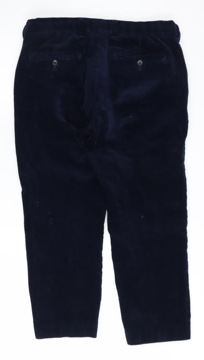 Marks and Spencer Men's Blue Corduroy Trousers 34