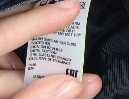 Marks and Spencer Men's Blue Corduroy Trousers 34